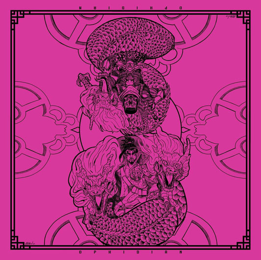 Dragon Brothers Pink/Black 2 Player Cloth Playmat