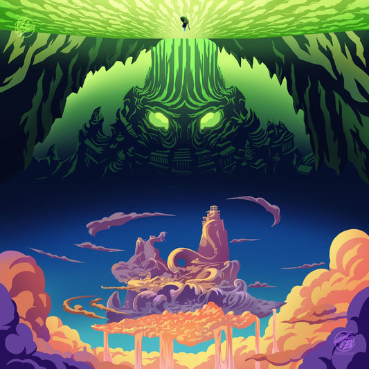 Above and Below 2 Player Cloth Playmat