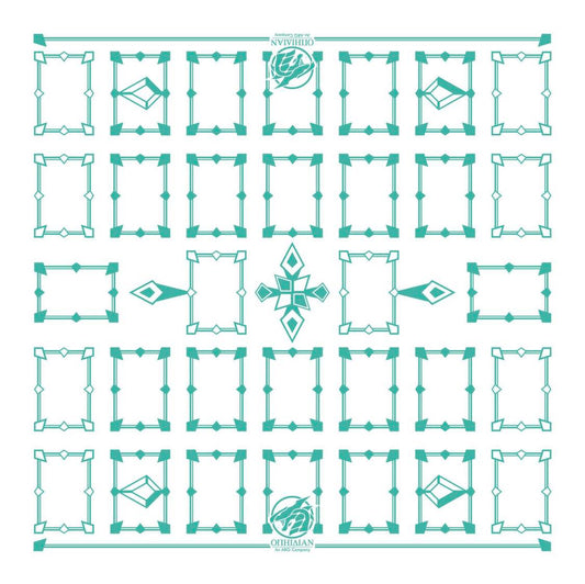 Linked White/Mint 2 Player Cloth Playmat