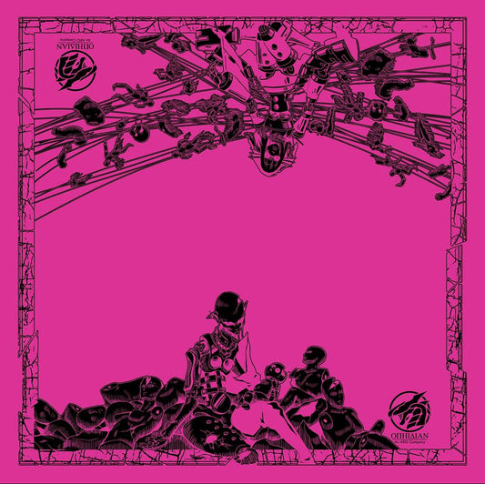 Dark Puppets Pink/Black 2 Player Cloth Playmat