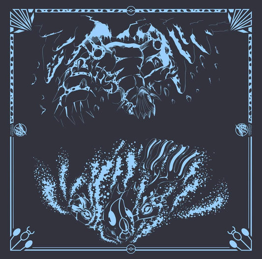 Primal Challengers Graphite 2 Player Cloth Playmat