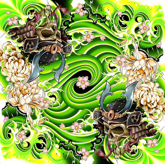 Green Warrior 2 Player Cloth Playmat