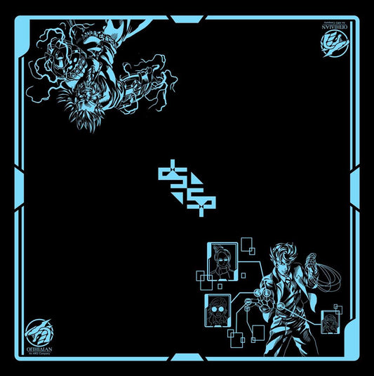 Utility Black/Blue 2 Player Cloth Playmat