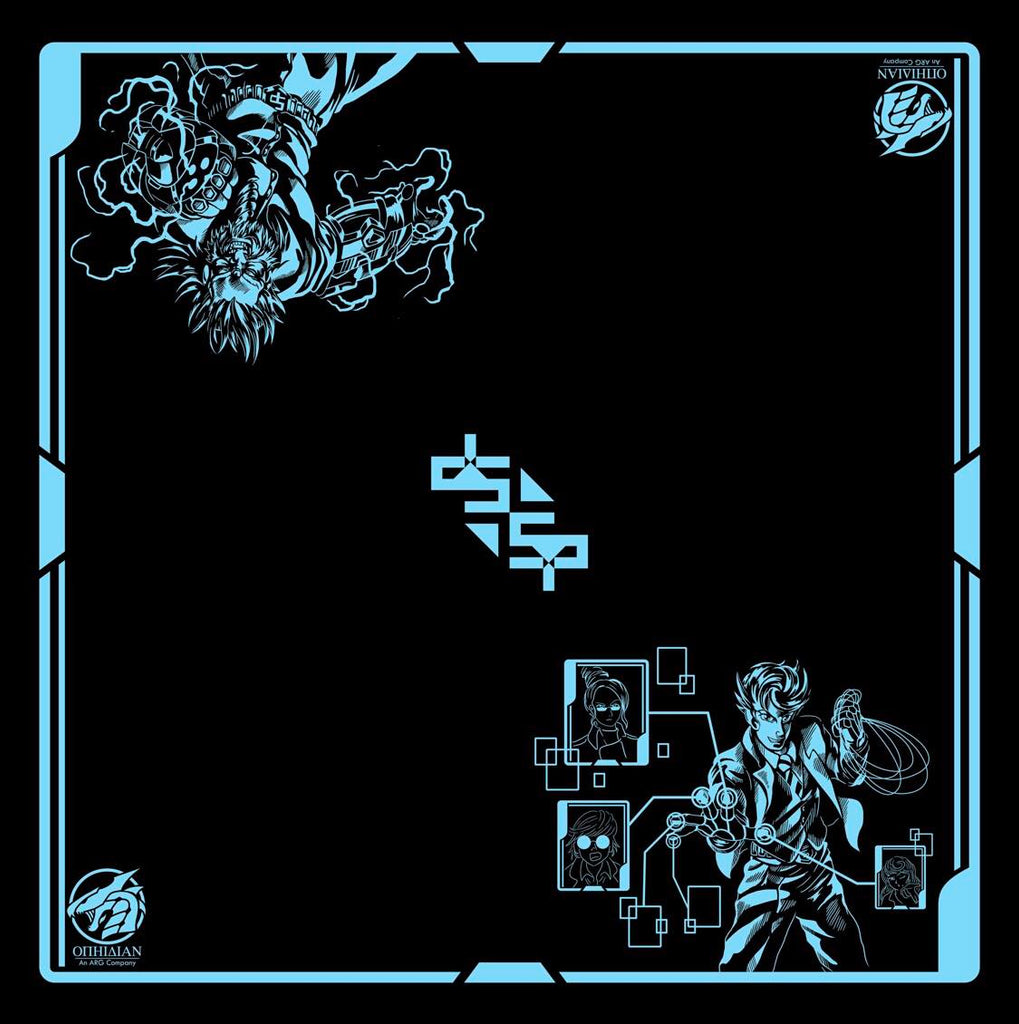 Utility Black/Blue 2 Player Cloth Playmat Ophidian Accessories