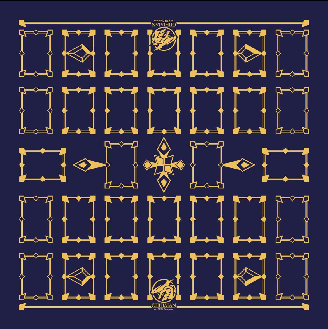 Linked Royal/Gold 2 Player Cloth Playmat