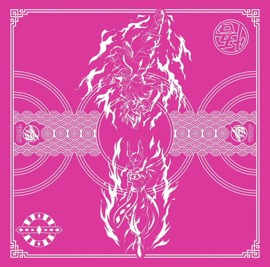 Battle of the Gods Pink/White 2 Player Cloth Playmat