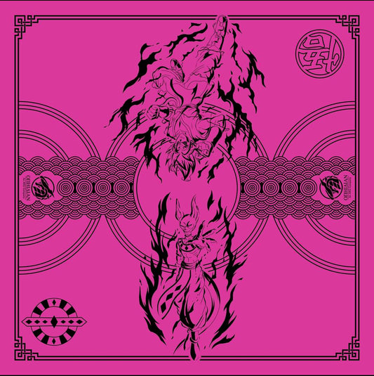 Battle of the Gods Pink/Black 2 Player Cloth Playmat