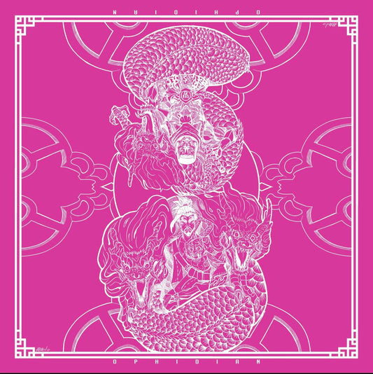 Dragon Brothers Pink/White 2 Player Cloth Playmat