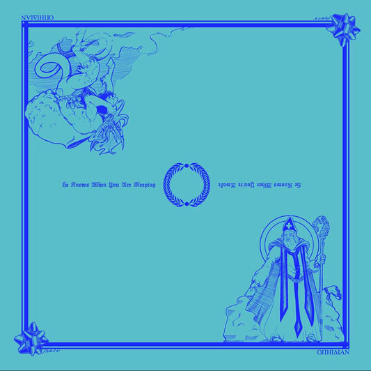 Naughty or Nice? Blue 2 Player Cloth Playmat