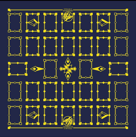 Linked Blue/Yellow 2 Player Cloth Playmat