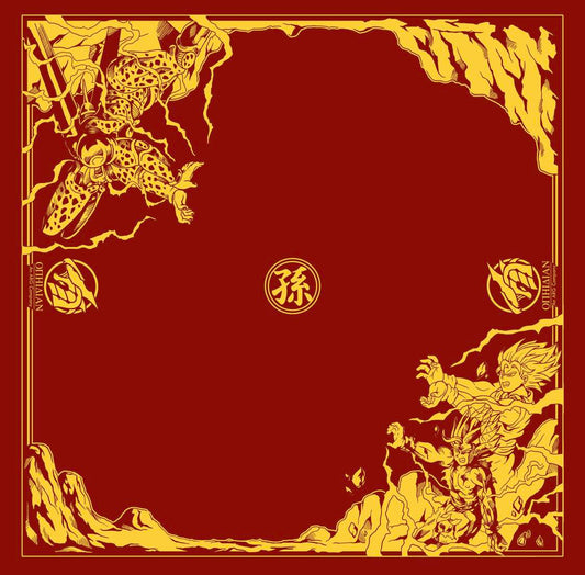 Perfect Warrior Red/Gold 2 Player Cloth Playmat