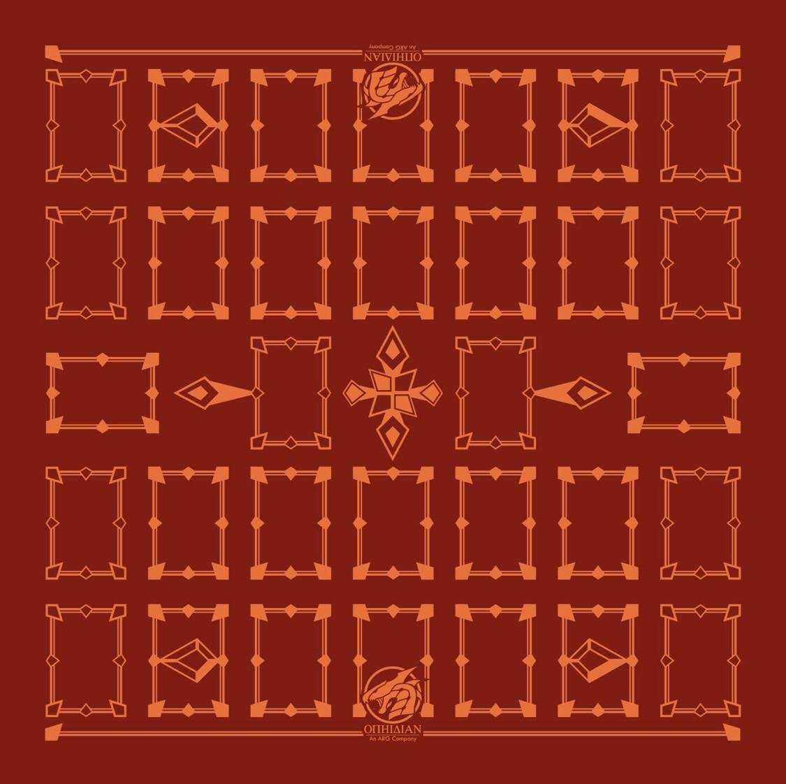 Linked Red/Orange 2 Player Cloth Playmat