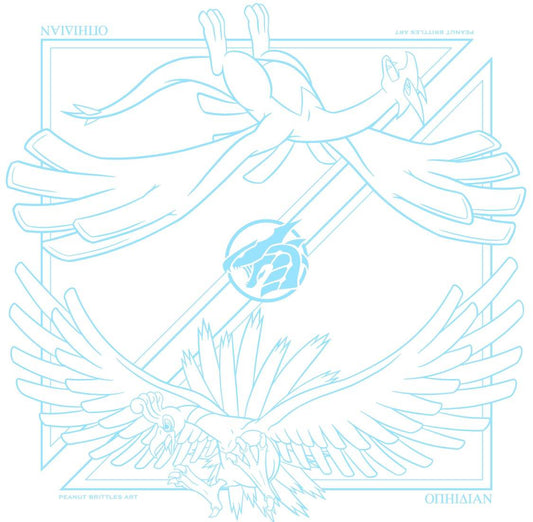 Heart and Soul White/Blue 2 Player Cloth Playmat