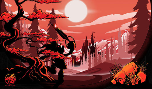 The Great Adventurer 1 Player Playmat Red