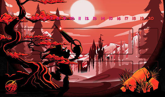 The Great Adventurer 1 Player Playmat Red With Zones