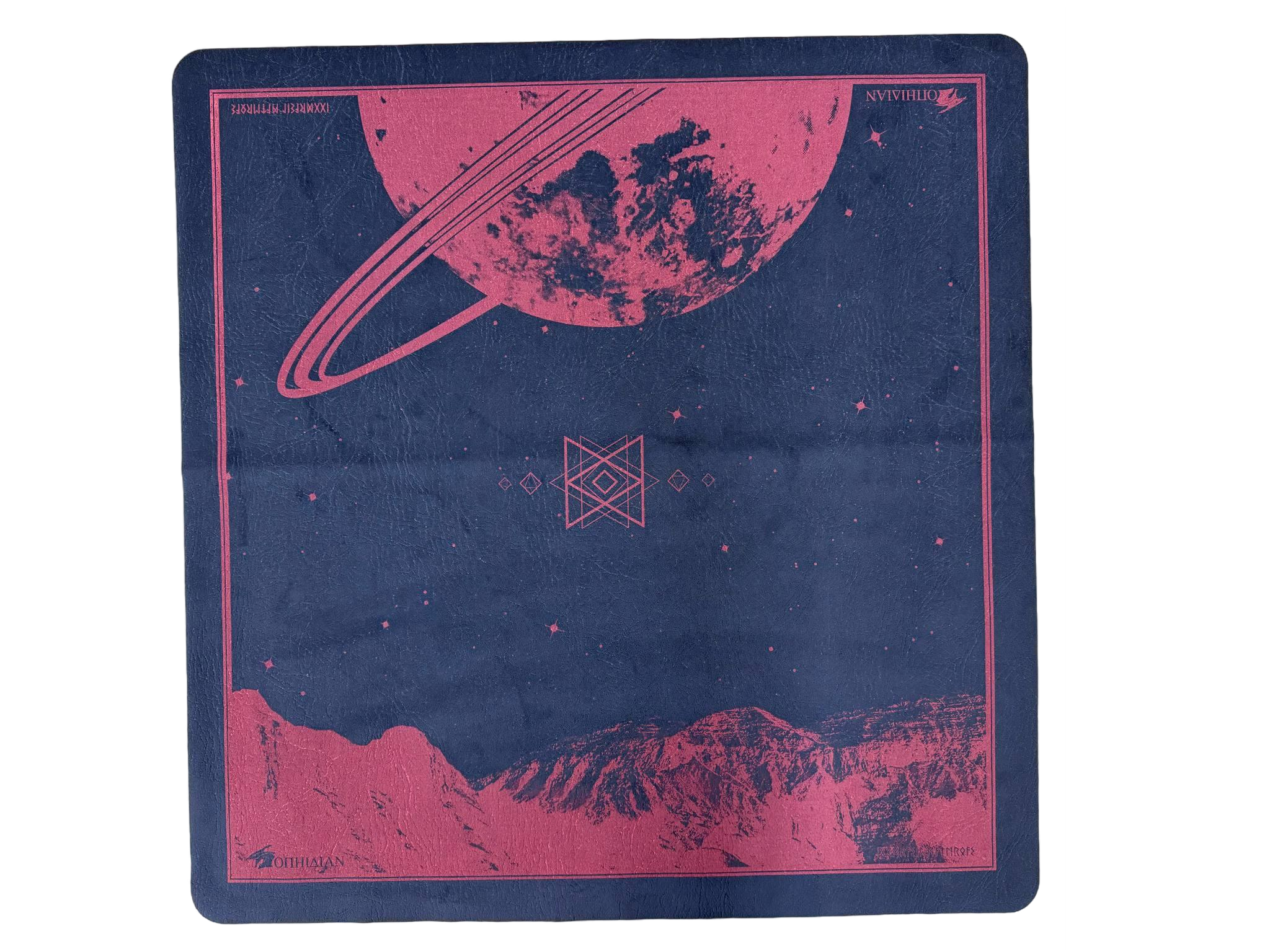 Saturn's Peak Red/Black 2 Player Cloth Playmat – Ophidian Accessories