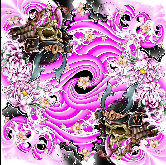 Pink Warrior 2 Player Cloth Playmat