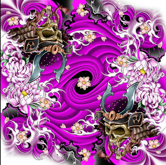 Purple Warrior 2 Player Cloth Playmat