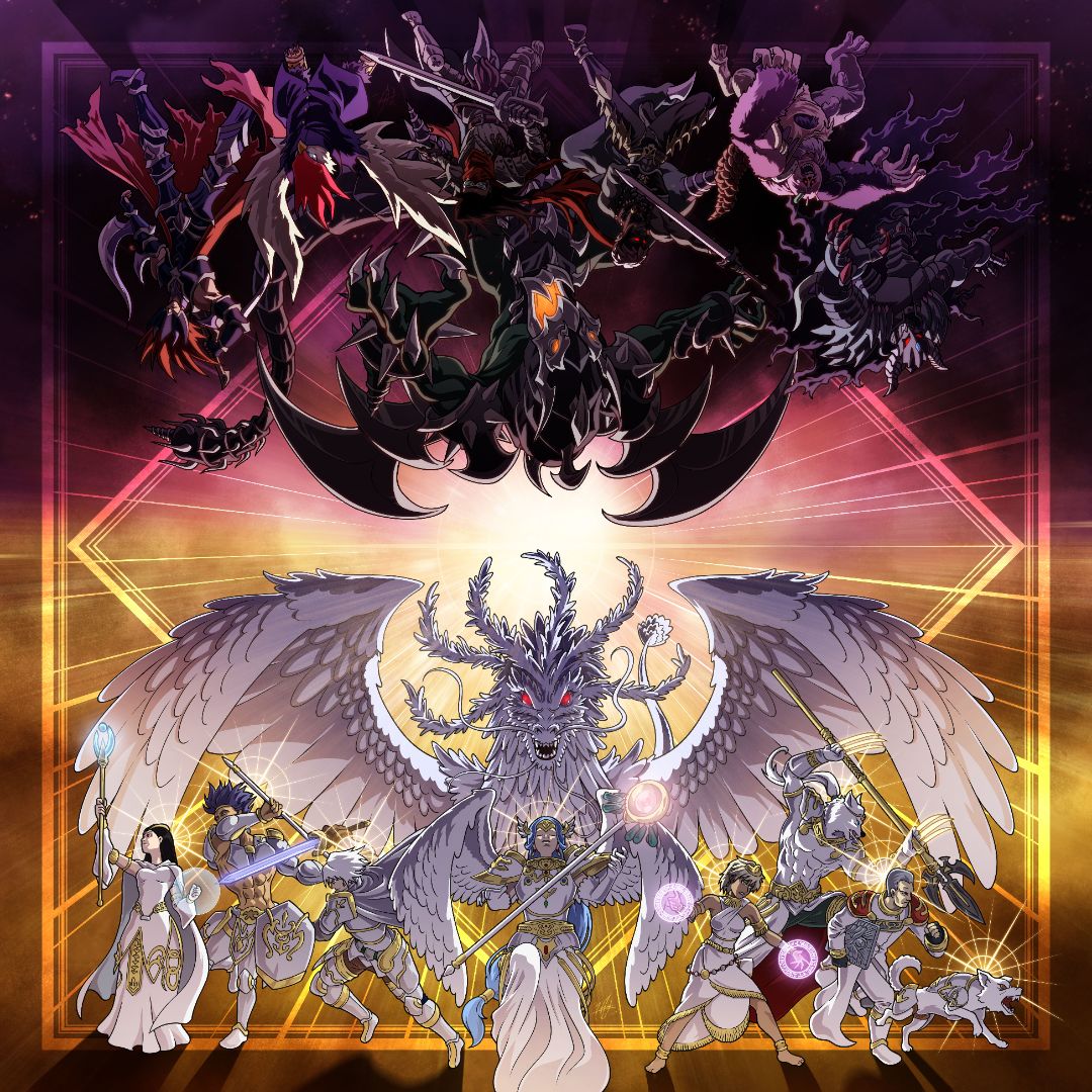 Eternal Duality 2 Player Cloth Playmat Full Color