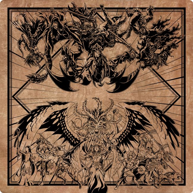 Eternal Duality Vintage Velvet Two Player Cloth Playmat