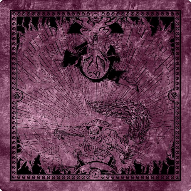 Colossal Clash Violet Two Player Cloth Playmat