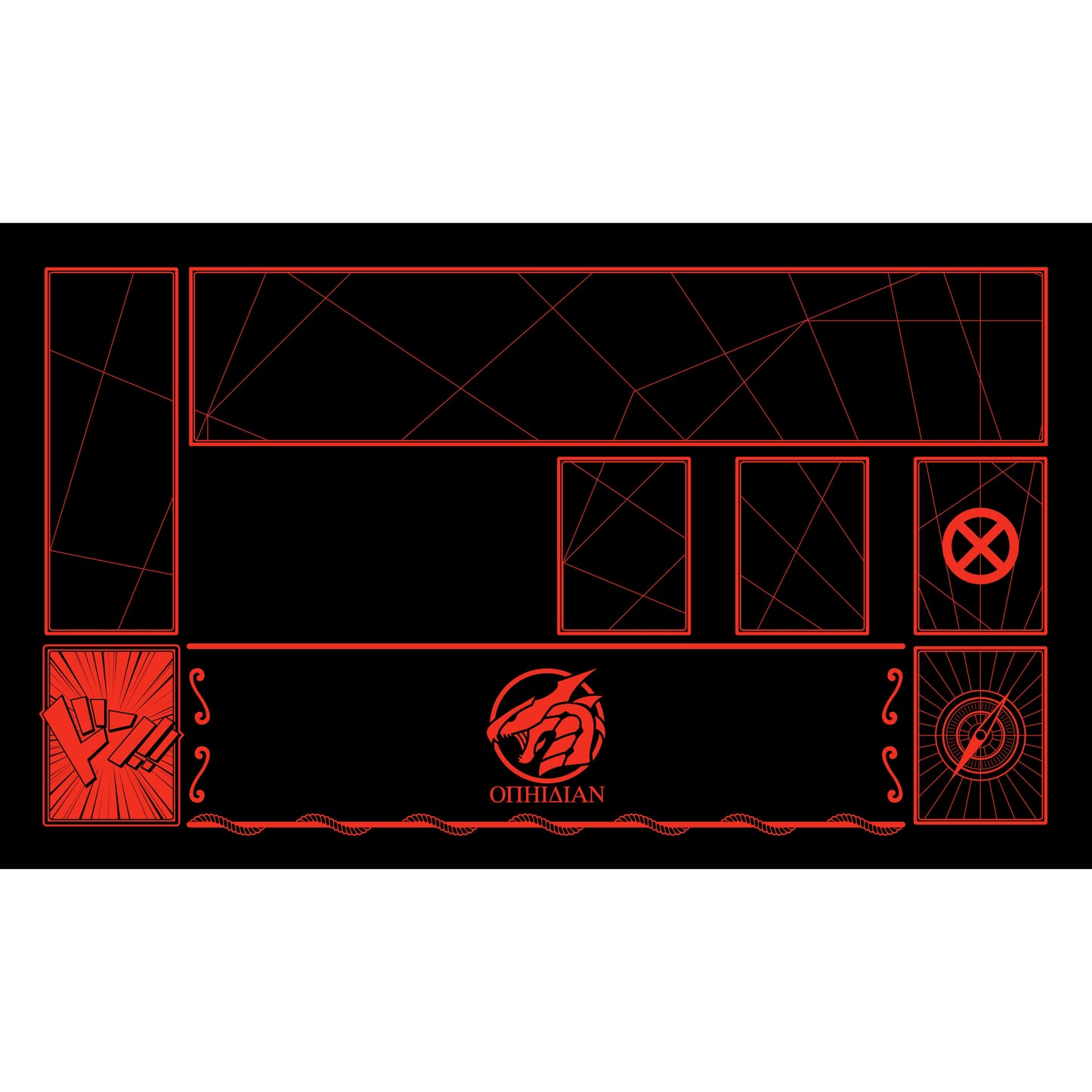 Cover Black/Red Single Player Playmat