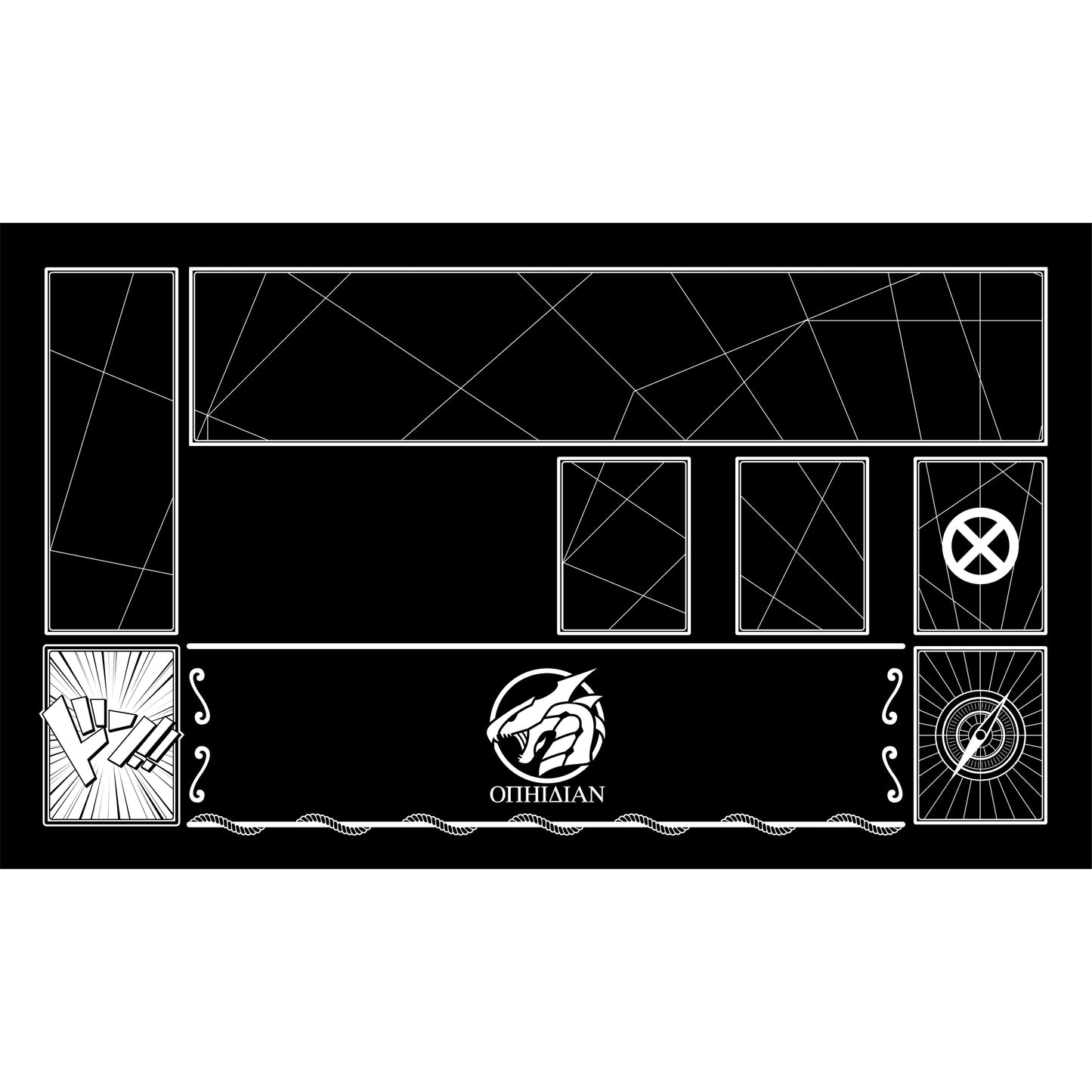 Cover Black/White Single Player Playmat