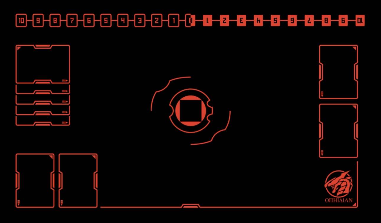 1 Player Arena Playmat Black/Red
