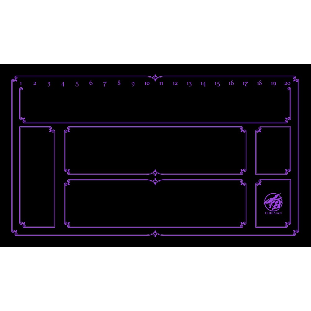 Enchanted Black/Purple Single Player Playmat