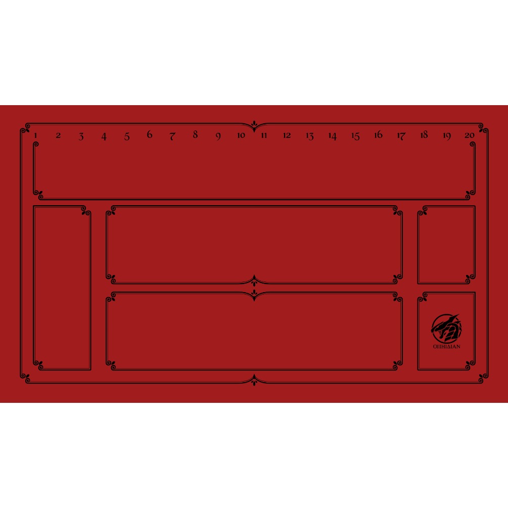Enchanted Red/Black Single Player Playmat