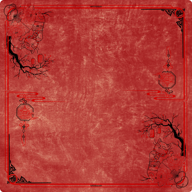 Fortune Cat Vintage Velvet Two Player Cloth Playmat