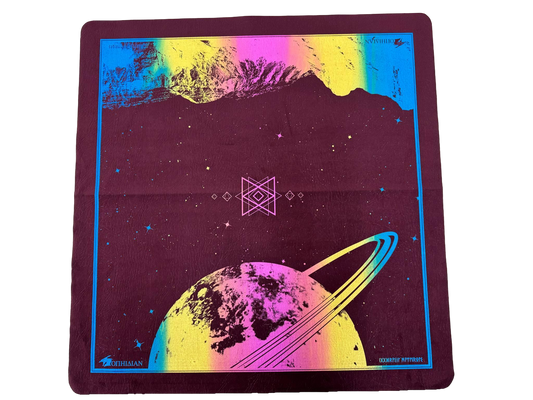 Saturn's Peak Rainbow/Maroon 2 Player Cloth Playmat Super 1/4