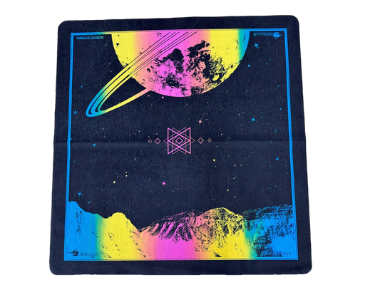 Saturn's Peak Rainbow/Black 2 Player Cloth Playmat Super 1/5