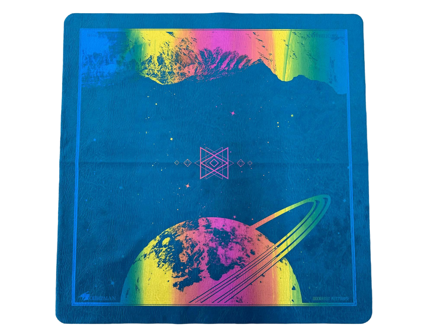 Saturn's Peak Rainbow/Blue 2 Player Cloth Playmat Super 1/2