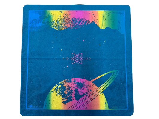 Saturn's Peak Rainbow/Blue 2 Player Cloth Playmat Super 1/2