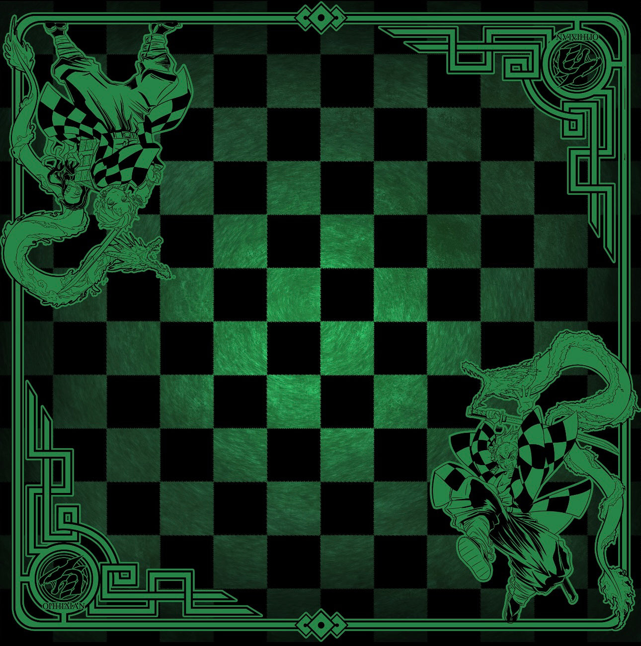 Devotion 2 Player Cloth Playmat Checkered