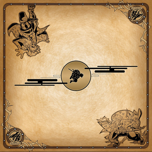 Impulse 2 Player Cloth Playmat Tan