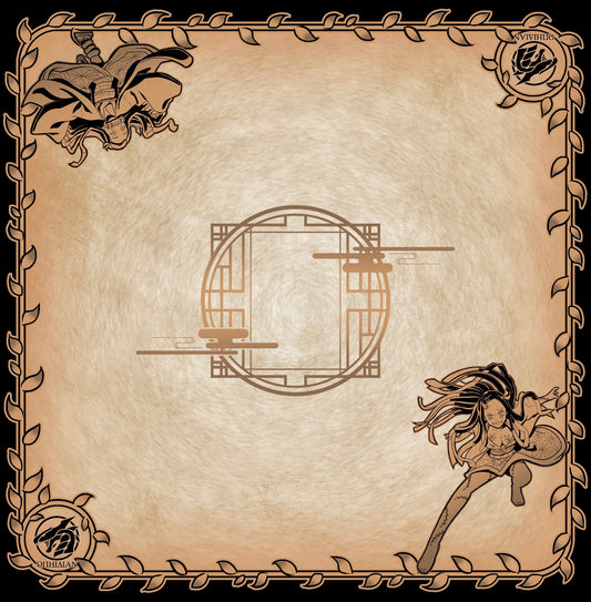 Vine 2 Player Cloth Playmat Tan