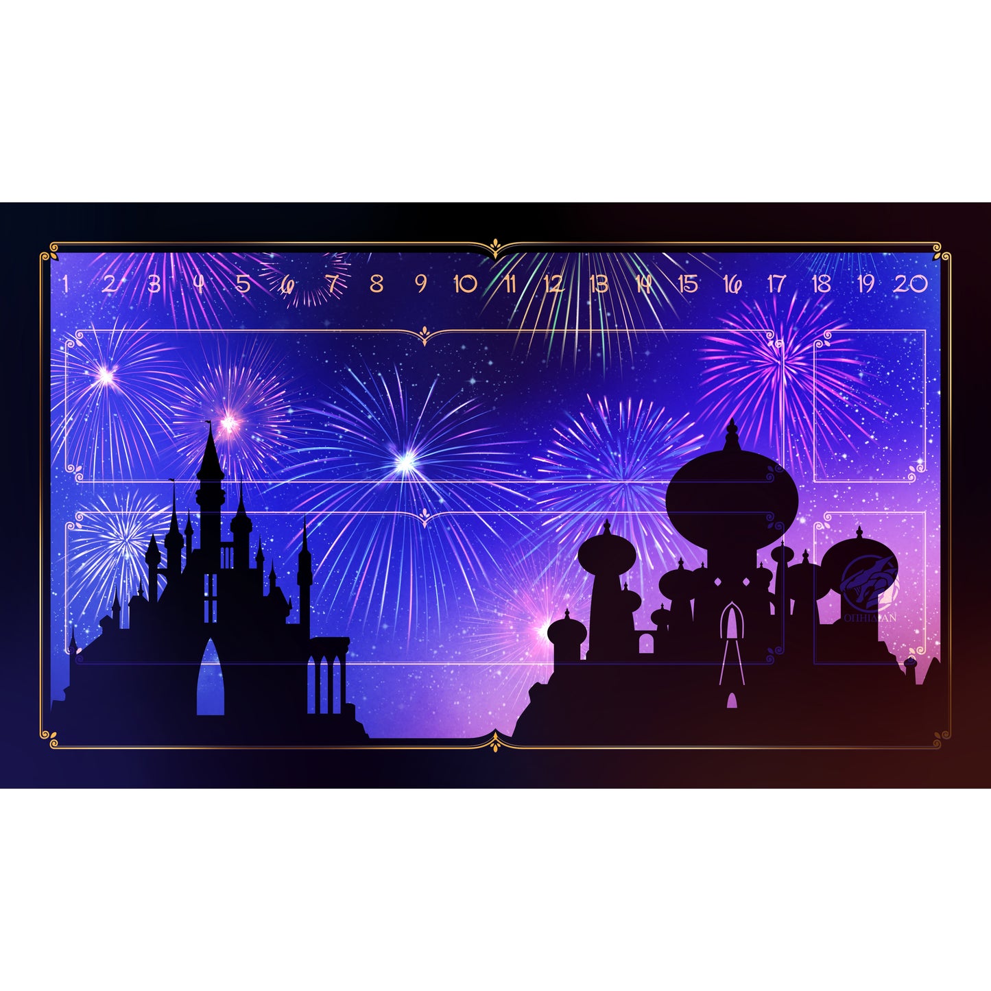 Kingdom of Fireworks v2 Single Player Playmat