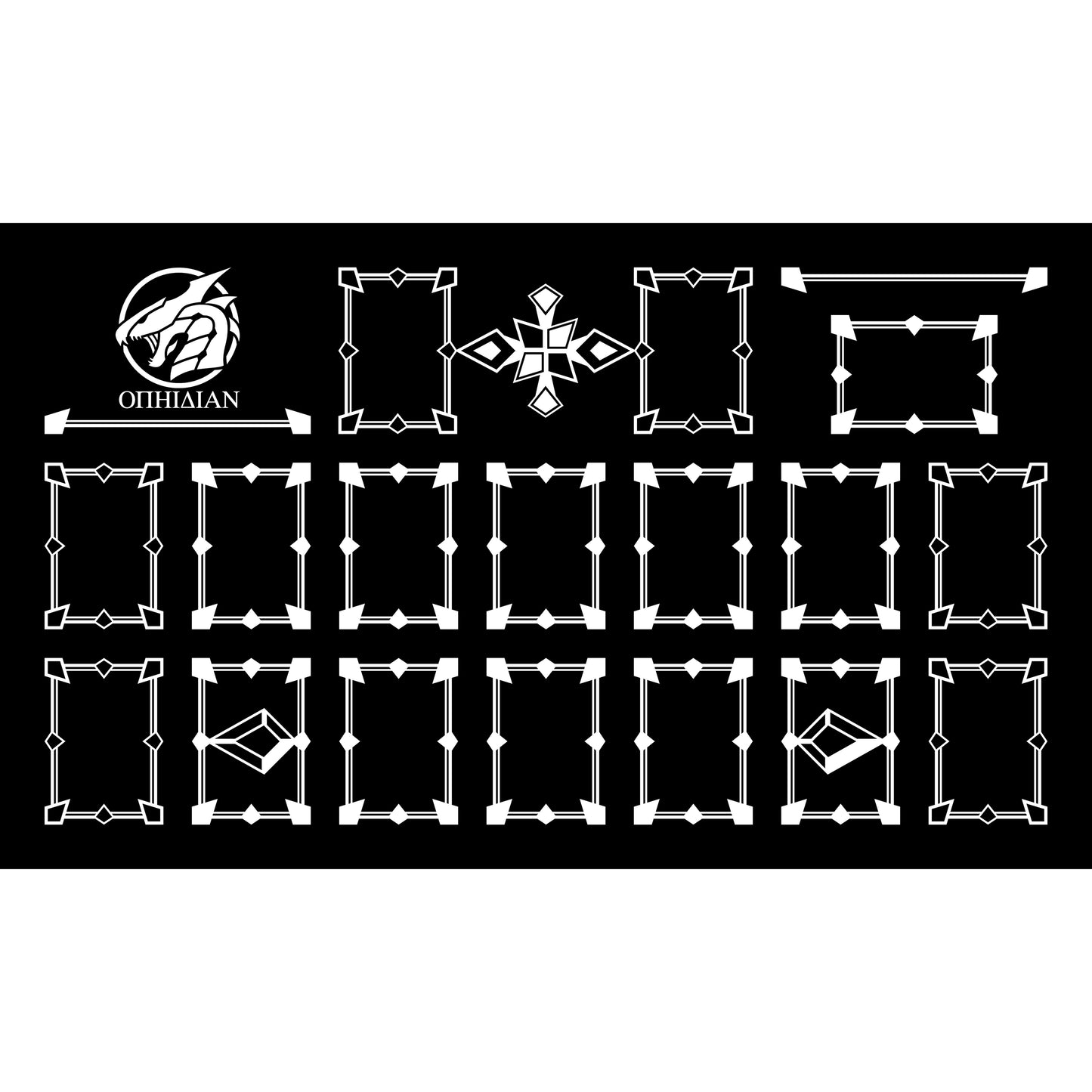 Link Zones Black/White Single Player Playmat