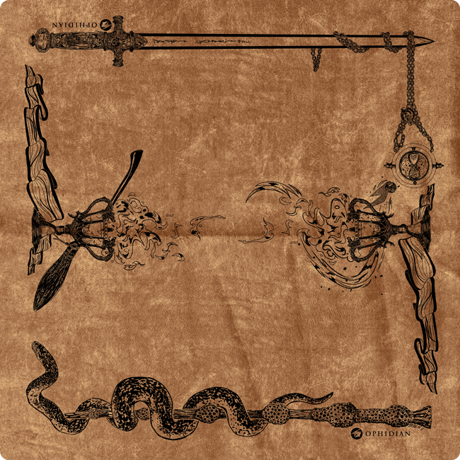 Wizardry Vintage Velvet Two Player Cloth Playmat