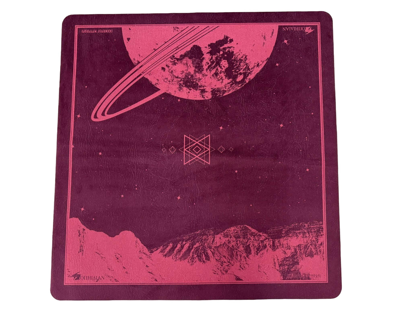 Saturn's Peak Maroon/Red Two Player Cloth LIMITED Playmat