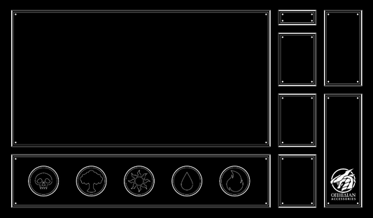 1 Player Battlefield Playmat Black/White