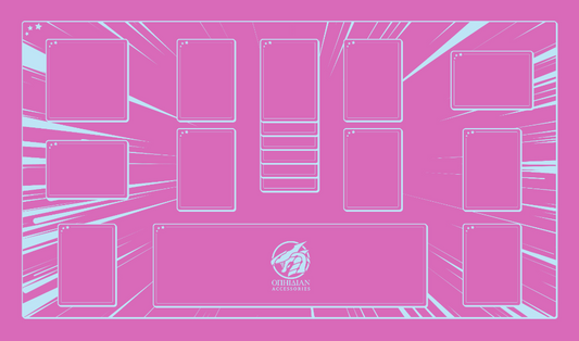 1 Player Battledome Playmat Pink/White