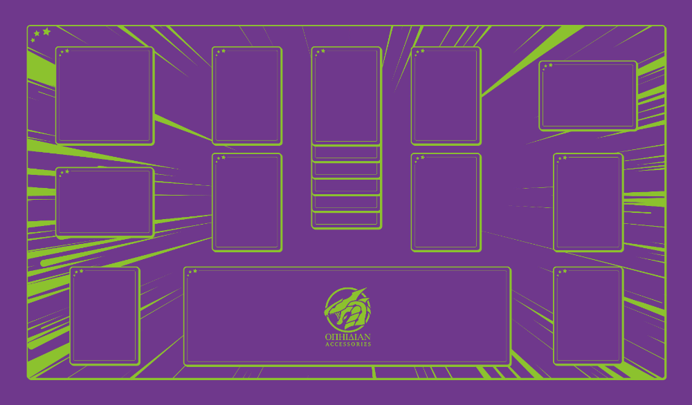 1 Player Battledome Playmat Purple/Green