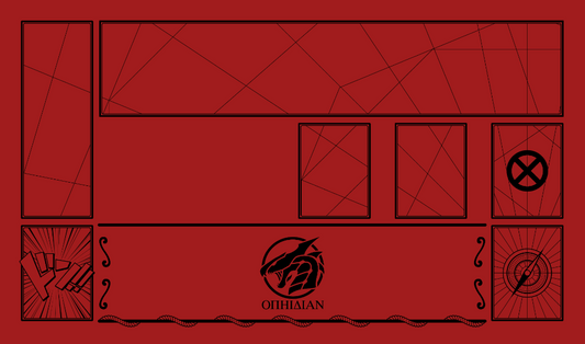 1 Player Cove Playmat Red/Black