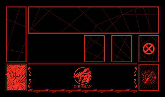 1 Player Cove Playmat Black/Red