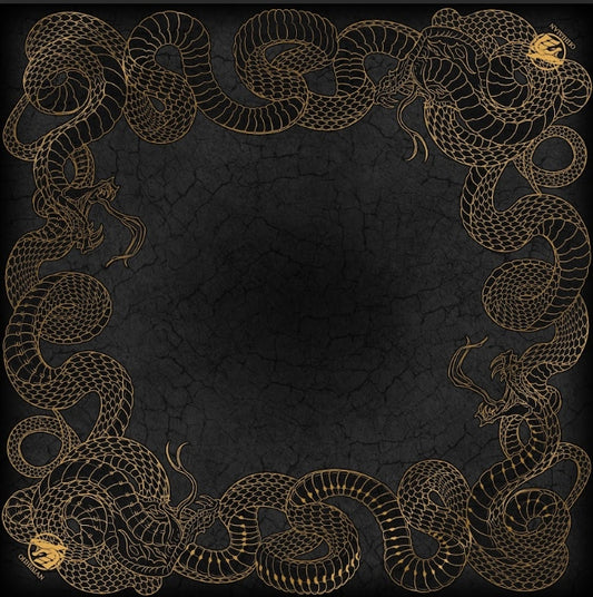 Viper 2 Player Cloth Playmat Gold