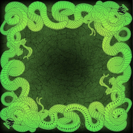 Viper 2 Player Cloth Playmat Green