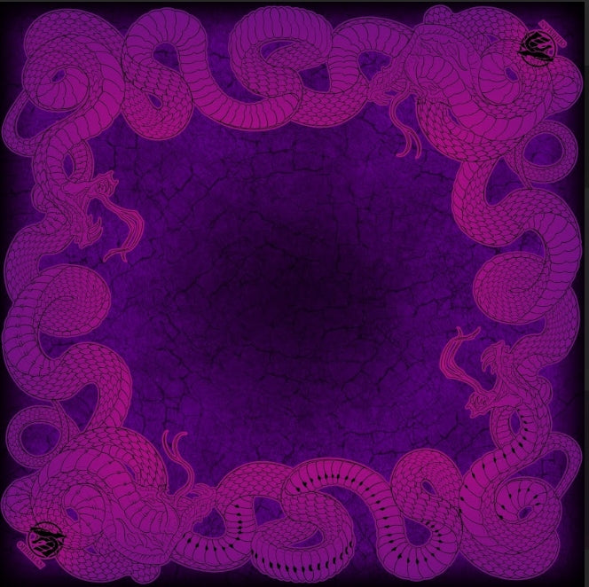 Viper 2 Player Cloth Playmat Purple